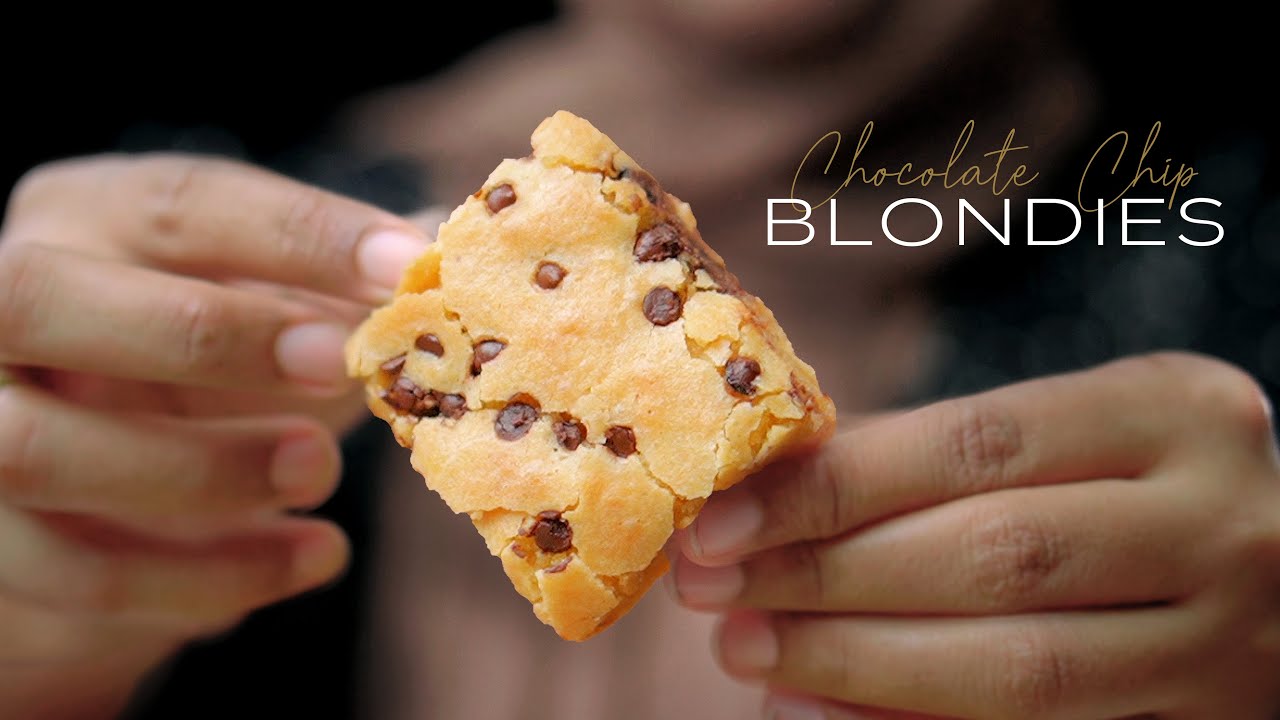 Chocolate Chip Blondie Brownies Recipe | How To Make Blondies