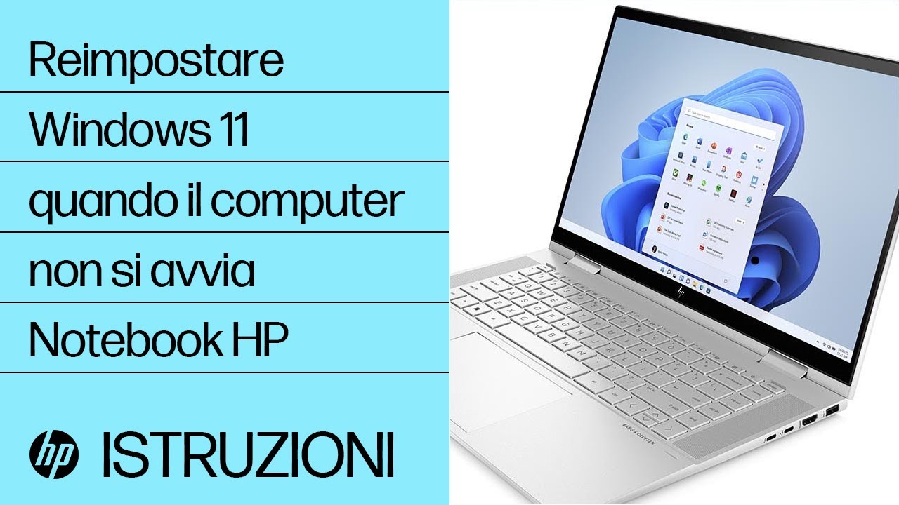 Come reimpostare Windows 11 quando il computer HP non si avvia | Computer HP | HP Support