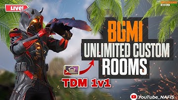 BGMI 1v1 LIVE | Unlimited TDM Room 1v1 2v2 3v3 4v4 CustomRoom 1v1 Tdm YoutubeNafis live#TDM #1v1