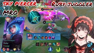 MLBB - Ruby juggler sky piercer MRO gameplay - yusagi 