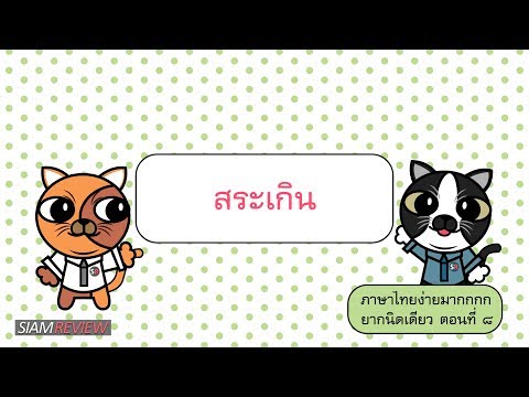 สระเกิน โดย อาจารย์ ดร.สิริลักษณ์ และครูปวิวัณณ์ สื่อการเรียนการสอน ภาษาไทย ตอนที่ 8