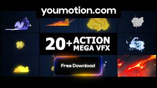 Action Mega VFX Pack - Free Cartoon FX (Ae, Pr, Dr, FCPX)