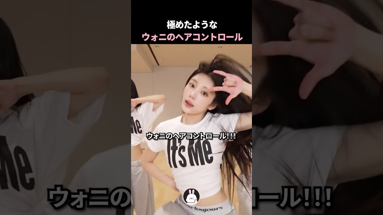 極めたようなウォニのヘアコントロール