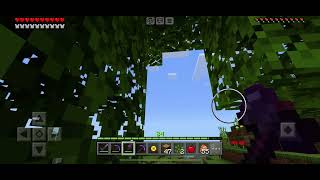 Goofing off on my Minecraft world