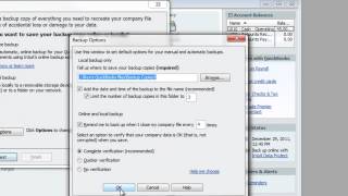 QuickBooks: How To Back Up a Company File (local backup)