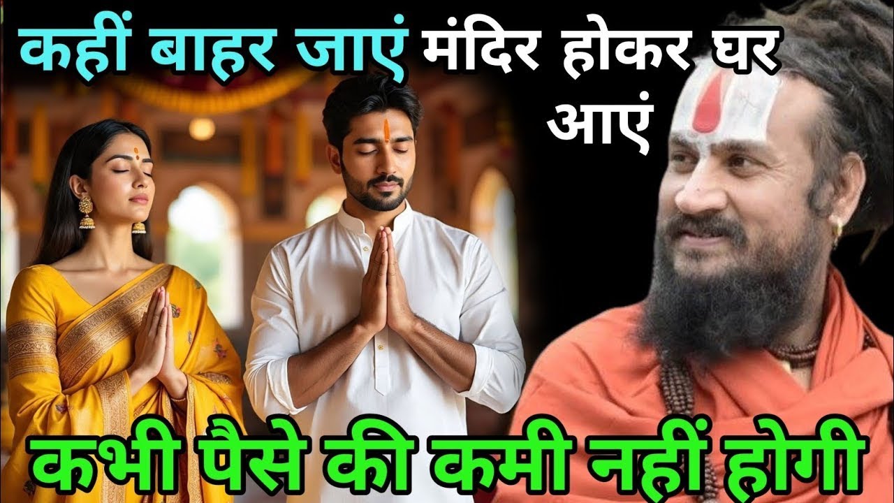 बाहर जब भी जाएं भगवान के मंदिर होकर आए याद रखना हो जाएंगे मालामाल | vipin Bihari Das Bundeli Katha 