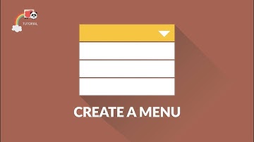 Create a menu