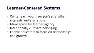 Learner-centered Systems