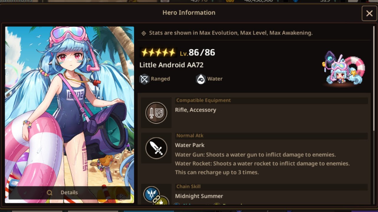 Guardian Tales | Pulling for Little Android AA72 and Showcasing her ...