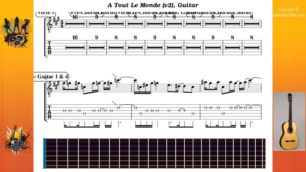 A Tout Le Monde (v2) - Megadeth - Guitar - YouTube