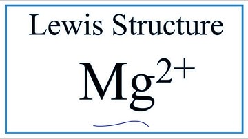 How to draw the Mg2+ Lewis Dot Structure.