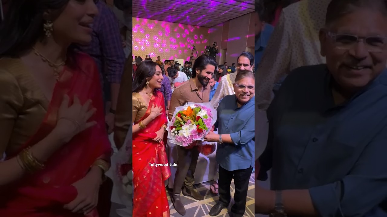 Naga Chaitanya and Sobhita Dhulipala At Thandel Success Meet