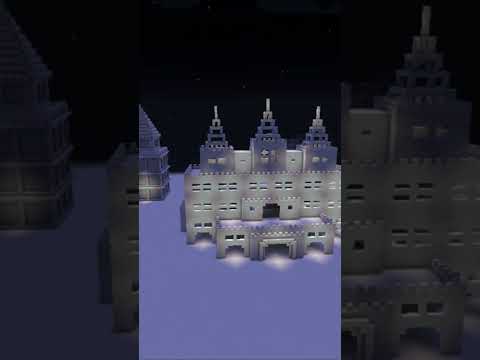 【マイクラ 建築 雪】雪の夜　#マイクラ #マイクラ建築 #minecraft #マインクラフト