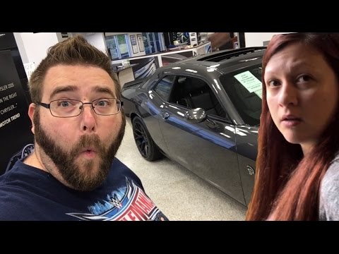 RAGING HEEL WIFE SALTY HUSBAND BUYS DODGE CHALLENGER - YouTube