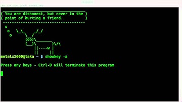 Find the Decimal - Octal - Hex values of ASCII keys - BASH -Linux