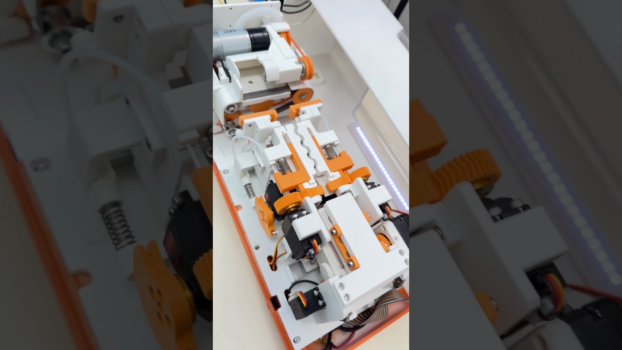 全自動割り箸割り機２の内部