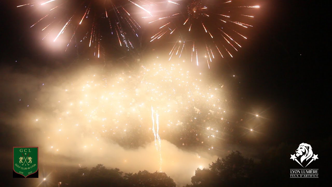 Feu d'Artifice Golf Club de Lyon Villetted'anthon Lyon Lumière