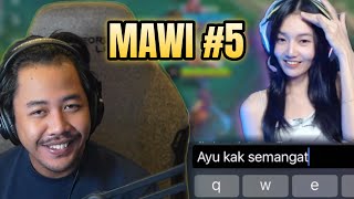 LETSGOO!! MAWI #5 - CHEATING HER BROTHER BECAUSE THE OPPONENT IS DIFFICULT 😂 - Mobile Legends