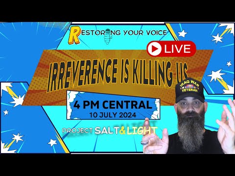 Irreverence Is Killing Us