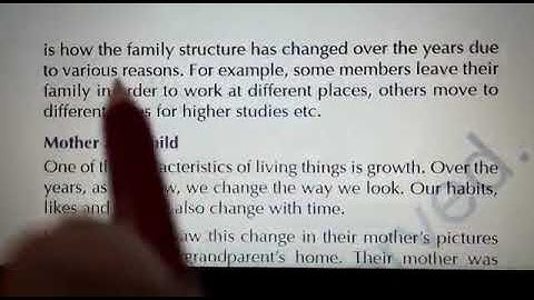 Class IV EVS Ch 1 Family Revision Part B