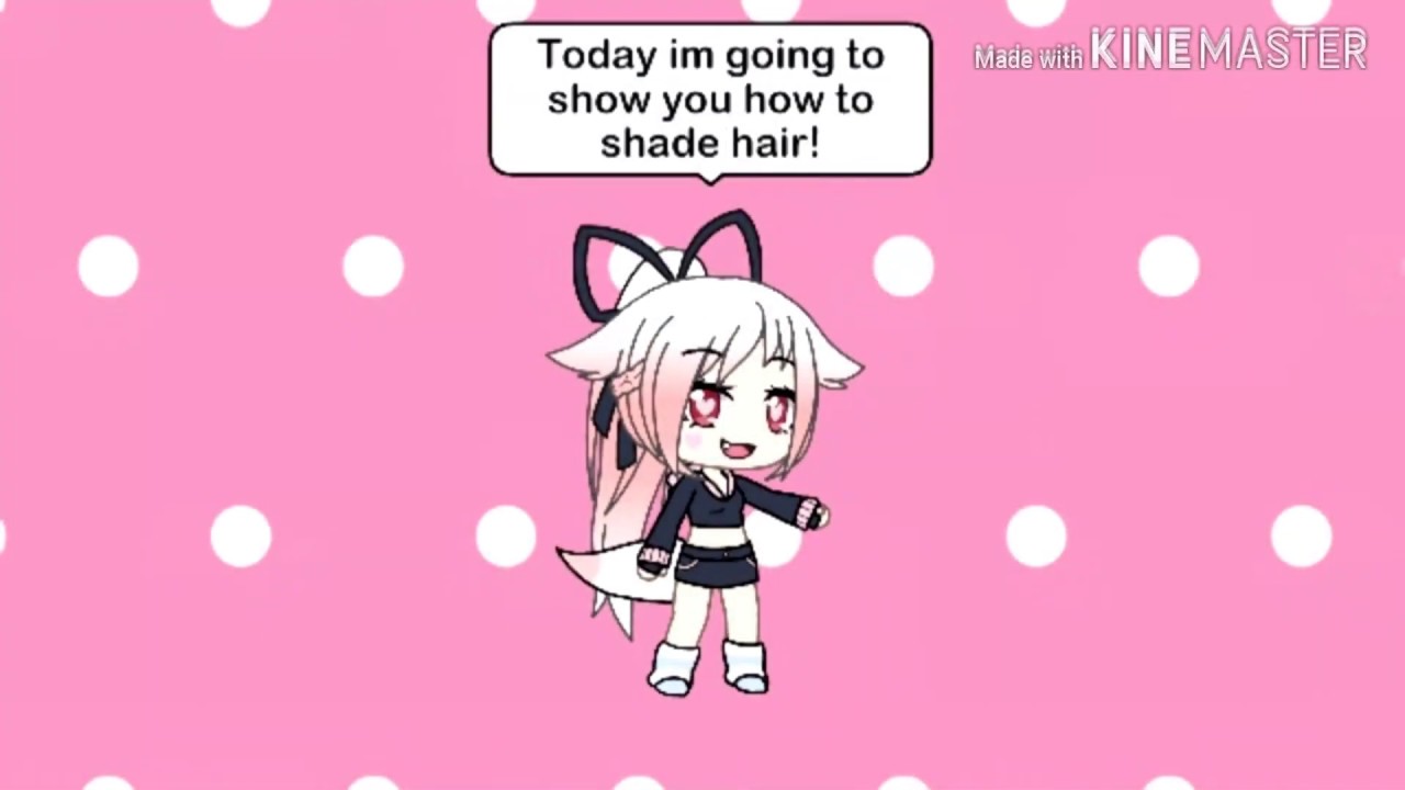 Gacha life tutorial how to shade hair - YouTube