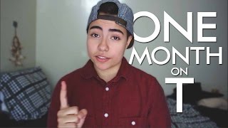 ONE MONTH ON TESTOSTERONE // FTM