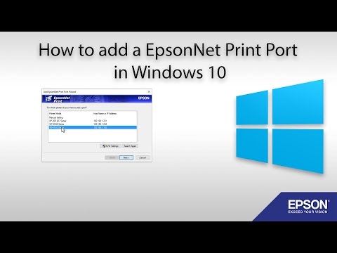 How to Add a EpsonNet Print Port