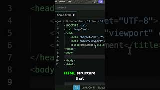 HTML Magic: The '!' Shortcut in VS Code!