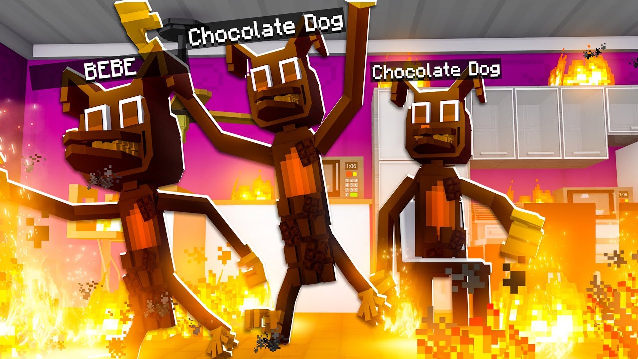 Who's Your Family? CARTOON DOGS DE CHOCOLATE TIVERAM FILHOS no Minecraft! ‹ JHONy3 ›