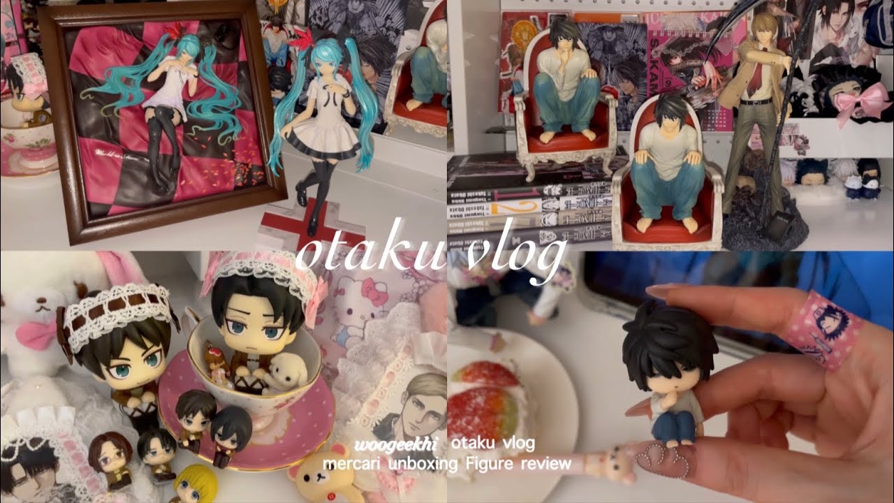 파산 예고. . .오만가지 택배깡 시작합니다 • 오타쿠 브이로그 • 데스노트 제일복권 • 미쿠 피규어 • 진격거 • 주술회전 • 삼젯 • 나루토