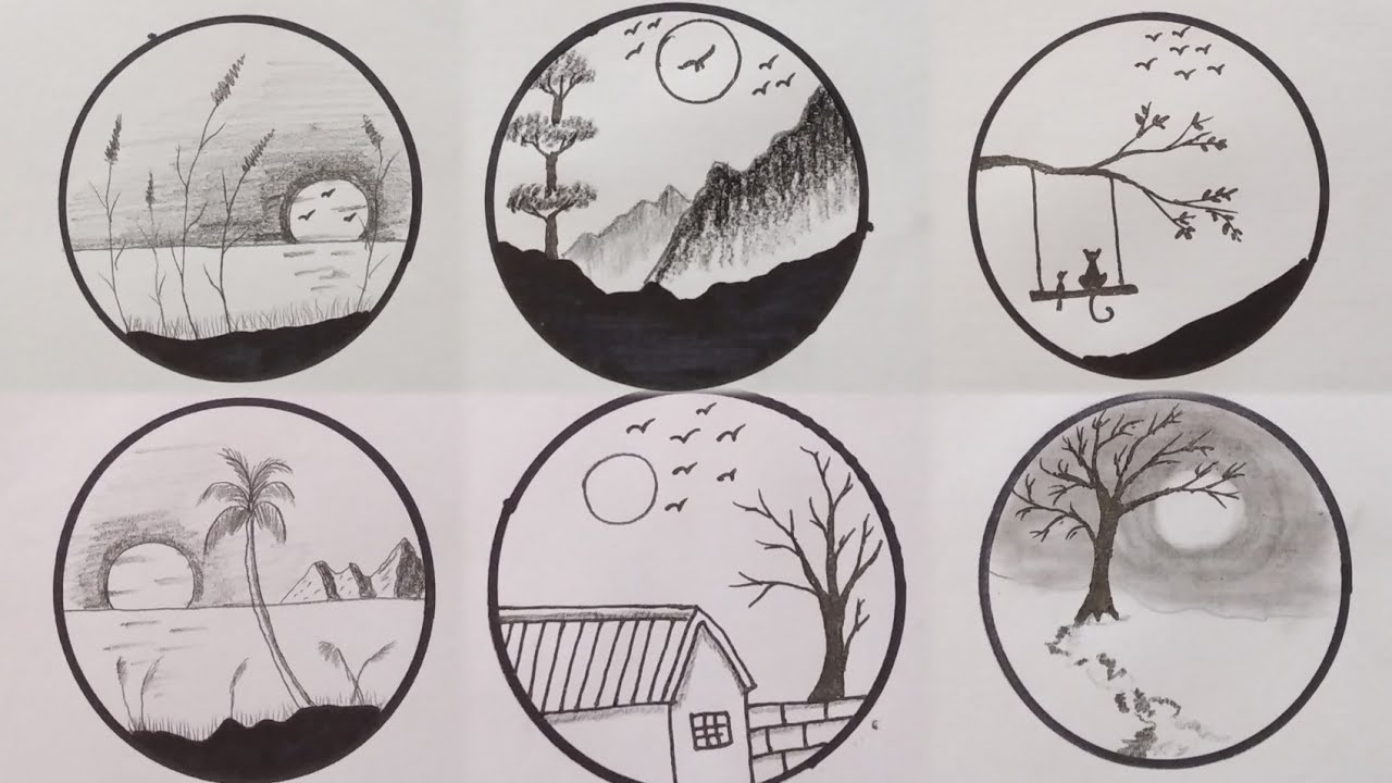 How to draw easy circle drawing step by step for beginners | easy ...