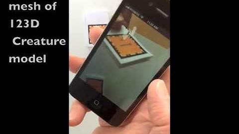 123D Creature and ICEmobile Augmented Reality