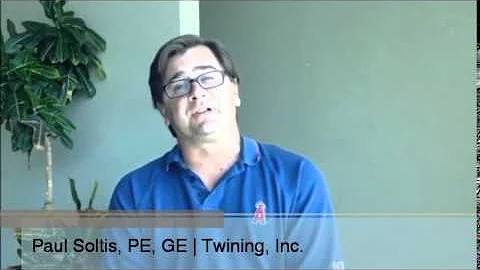 Twining Geotechnical Engineer, Paul Soltis, PE, GE...