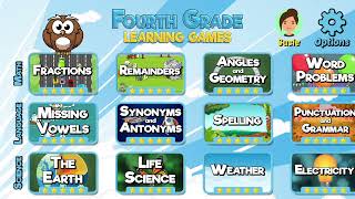 Fourth Grade Learning Games - App Preview (2021) screenshot 2