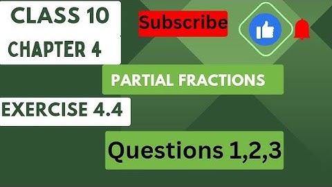 Class 10 Exercise 4.4 Question 1,2,3|Class 10 math chapter 4|Math solutions by Ruba