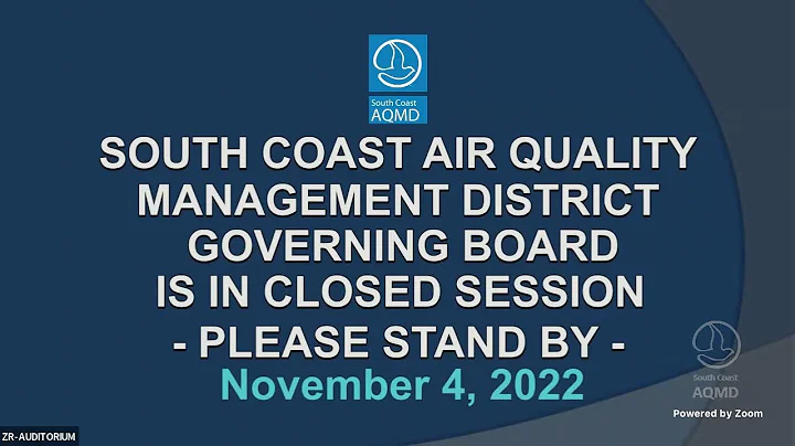 South Coast AQMD Governing Board Meeting - November 4, 2022