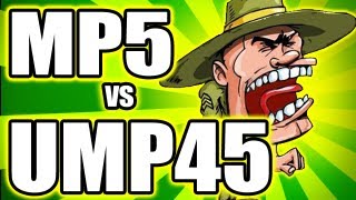 MW3 Tips & Tricks: MP5 vs UMP45 - BEST SMG to use in MW3? (Modern Warfare 3 Gameplay)