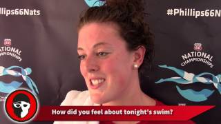 Allison Schmitt - The double taper really shows me where I am