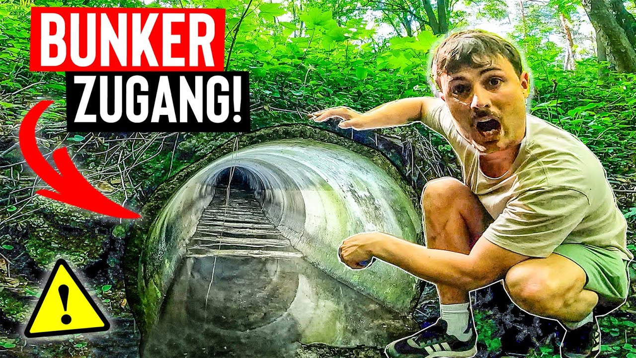 Führt dieses ABWASSERROHR in WWII-BUNKER?🕳️| Selbstgebaute ZIPLINE von LOSTPLACE!