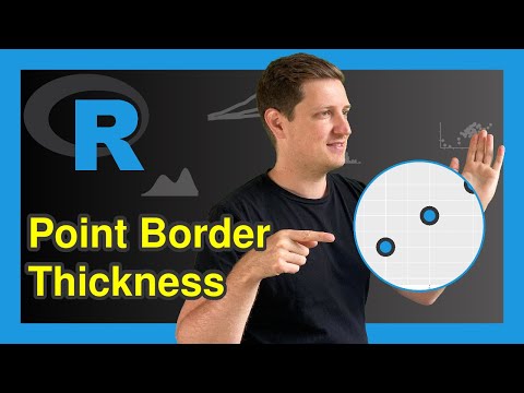 Control Point Border Thickness of ggplot2 Scatterplot in R (Example) | Increase or Decrease Borders