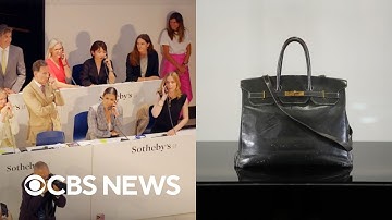 Watch heated bidding war over Jane Birkin’s original bag at Sotheby’s auction