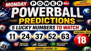 Monday Powerball Predictions: 5 Lucky Numbers to Watch + Powerball Pick! 2026🎯