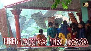 Disambut Gemuruh Hujan Deras Dan Petir Disertai Angin Kencang Janturan Ebeg Tunas Tri Kaya