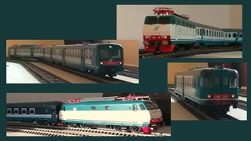 Trenitalia in HO: Riva E444s with IC580, Terni-Milano and ICN785 "Freccia del Levante" to Crotone