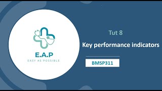 Tut 8 - Key performance indicators - BMSP