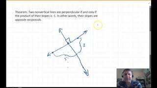 Slopes, Parallel and Perpendicular Lines