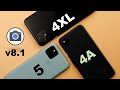 Pixel 5 vs 4a vs 4XL Gcam 8.1 - Morning Camera Comparison - Photos, Cinematic Pan,  Locked & Active