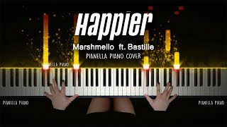 Video thumbnail of "Marshmello ft. Bastille - Happier | Piano Cover by Pianella Piano"