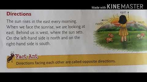 Class - 2 II EVS II Ch - 14 II Directions and Time II