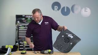 Ride® Custom Back with AccuSoft™ Foam Liner: Trimming back laterals